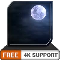 FREE Cloudy Moon HD - Romantic ambiance for your soulmate on your HDR 4K TV , 8K TV and fire devices as a wallpaper & theme for mediation & peace and for Christmas Holidays