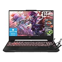 ASUS TUF Gaming A17 Gaming Laptop, 17.3” FHD 144Hz Display, GeForce RTX 4060, AMD Ryzen 7 7735HS, 16GB DDR5, 1TB PCIe 4.0 SSD, Wi-Fi 6, Windows 11 Pro with Laptop Stand