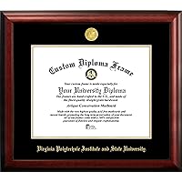 Campus Images VA999GED Virginia Tech Embossed Diploma Frame, 13.5