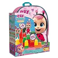 Lisciani 83763 - Cry Babies Backpack with Baby Blocks Constructions 36 Pieces - Educational Game for Children from 2 Years