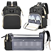 Bswalf Diaper Bag, Diaper Backpack with Changing Station, Large Capacity, Waterproof, Portable Multi-Function Travel Mommy Bag, Newborn Registry Baby Shower Gifts Baby Bags for Boy Girl