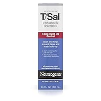 Neutrogena T/SAL Therapeutic Shampoo for Scalp Build-Up Control with Salicylic Acid, Scalp Treatment for Dandruff, Scalp Psoriasis & Seborrheic Dermatitis Relief, 4.5 fl. oz