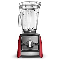 A2500 Ascent Series Smart Blender, Professional-Grade, 64 oz. Low-Profile Container, Red
