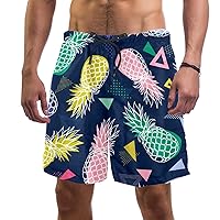 Tropical Fruits Mens Swim Trunks Quick Dry Swim Shorts Swimwear Bathing Suits