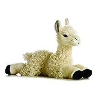 Aurora® Adorable Flopsie™ Llama Stuffed Animal - Playful Ease - Timeless Companions - White 12 Inches