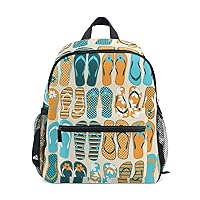 My Daily Kids Backpack Colorful Flip Flops Nursery Bags for Preschool Children