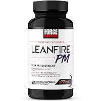 Force Factor LeanFire Weight Loss Bundle with Next-Gen SLIMVANCE Thermogenic Fat Burner 60 Capsules and Overnight Fat Burner 60 Capsules