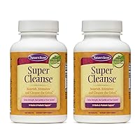 Super Cleanse Extra Strength Toxin Detox & Gentle Elimination Body Cleanse, Digestive & Colon Health Support - Stimulating Blend of 14 Herbs with Probiotics - 100 Tablets (Pack of 2)