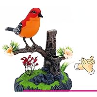Source Voice Controlled Bird Manufacturer Interesting Imitation Bird Toys can Sing and Move Fake Birds Children's Electric Induction HL506B