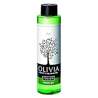 Olivia Olive Beauty :Revitalizing Shower Gel with Organic Olive Fruit & Fig extracts, from Greece, 10.1 oz.