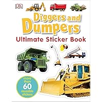 Ultimate Sticker Book: Diggers and Dumpers: More Than 60 Reusable Full-Color Stickers Ultimate Sticker Book: Diggers and Dumpers: More Than 60 Reusable Full-Color Stickers Paperback Spiral-bound