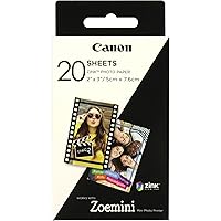 Canon Zink Photo Paper Pack, 20 sheets, White, 2