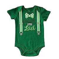 Celebrate St. Patricks Day Baby Bodysuit for Boys and Girls (Handsome Little Lad, 6-9 Mo)