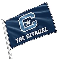 The Citadel The Military College of South Carolina Licensed Flag Banner 3x5 Feet Wall Decor Outdoor Indoor Decoration Brass Grommets Double Stitch (The Citadel # 2)