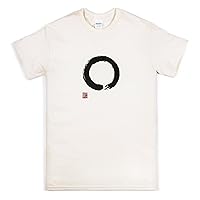 Japanese T Shirt - Enso Circle - Japan Calligraphy Buddhism Buddhist Yoga Zen