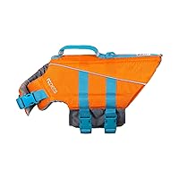 RC Pet Products Tidal Life Vest, Adjustable Dog Life Jacket, Orange/Teal, Medium