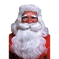 Rubie's Deluxe Santa Beard and Wig Set, White, One Size