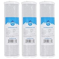 3-Pack Replacement for DuPont WFPF13003B Activated Carbon Block Filter - Universal 10 inch Filter Compatible with DuPont Whole House Water Filtration System - Denali Pure Brand