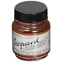 Jacquard Acid Dye for Wool, Silk and Other Protein Fibers, 1/2 Ounce Jar, Concentrated Powder, Burnt Orange 604