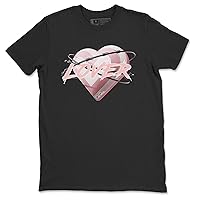 1 Washed Pink Design Printed Heart Lover Sneaker Matching T-Shirt