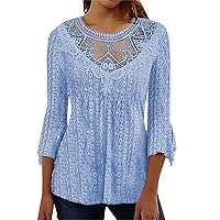 Flowy Tops for Women Spring 2024 Womens Fashion Women's Off The Shoulder Tops Casual Long Sleeve Shirt Oversized Pullover Tops X-Large 01-Blue