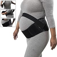 CUSMA Maternity Belly Band & Abdominal Binder - Pregnancy Support Belt for Relieve Hip And Pelvis Pain - Breathable Prenatal Back Brace,L