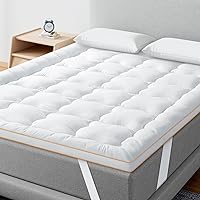Maxzzz Full Mattress Topper, Extra Thick Mattress Pad Cover for Back Pain, Mattress Protector for 8-21 Inch Mattress, 1200GSM Down Alternative, 54 * 75 Inches.