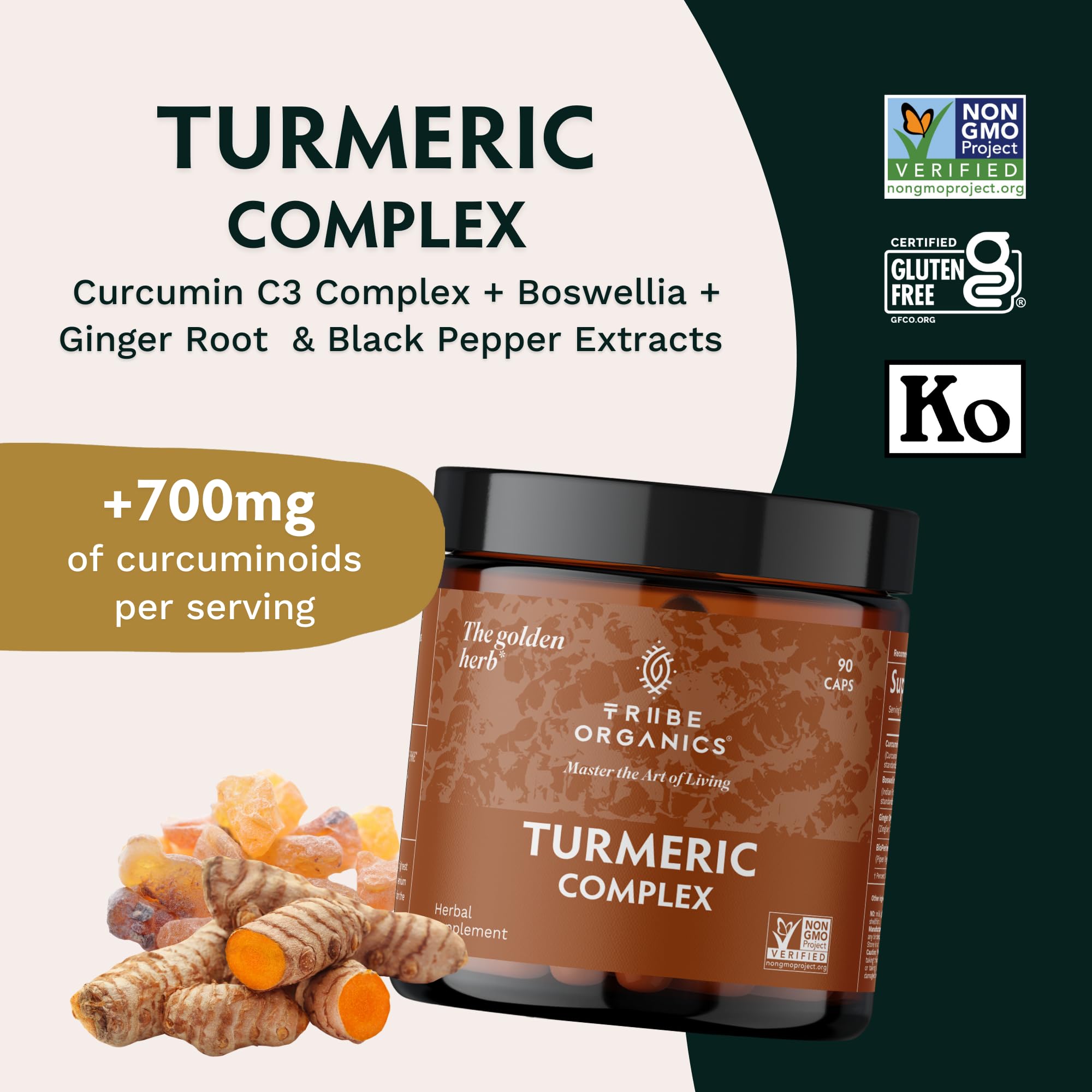 Turmeric Curcumin C3 Complex with BioPerine 1050mg - Natural Joint Support - 95% Curcuminoids & Black Pepper Extract for Ultra High Absorption & Potency - Non GMO - Gluten Free - 90 Vegan Capsules