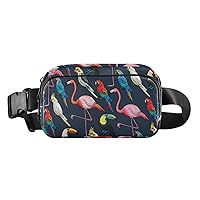 Exotic Birds Fanny Packs for Women Men Everywhere Belt Bag Fanny Pack Crossbody Bags for Women Fashion Waist Packs with Adjustable Strap Belt Purse for Travel Sports Shopping Hiking