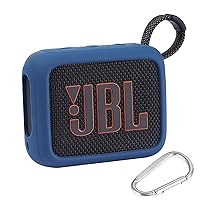 AONKE Silikonhülle Ersatz für JBL Go 4 tragbaren Lautsprecher mit Bluetooth (blau)