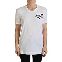 Dolce & Gabbana Elegant White Crewneck Cotton Women's T-Shirt