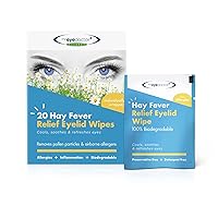 The Eye Doctor Hay Fever Relief Eyelid Wipes - 20x Single Use Eye Wipes for Allergy & Hayfever - Inflammation, Watery Itchy Eyes, Headaches & Migraines - Cooling Soothing Relief