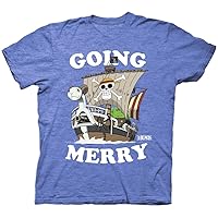 Ripple Junction One Piece Going Merry Ship Straw Hat Anime Adult T-Shirt Officially Licensed