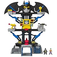 Fisher-Price Imaginext DC Super Friends Batman Playset Transforming Batcave with Batman & The Joker Figures for Preschool Kids Ages 3+ Years