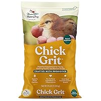 Manna Pro Chick Grit | Digestive Supplement for Young Poultry and Bantam Breed | Probiotics to Support Digestion | No Artificial Ingredients or Preservatives | Insoluble Crushed Granite | 25 Pounds