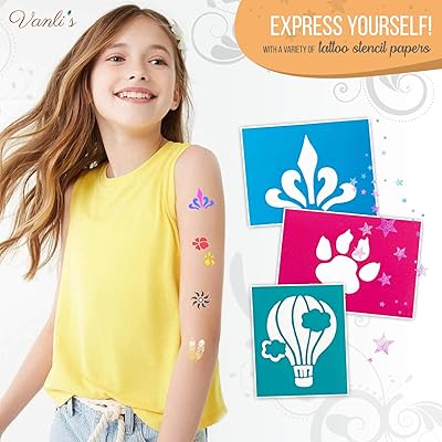 Vanli's Temporary Tattoo Markers - Stocking Stuffers For Teens, Kids,  Adults, Trendy Body Marker, Skin Safe & Colored Ink Tattoo Pens for Body &  Face