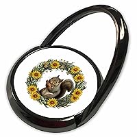 3dRose Gray Squirrel with Yellow Flower Wreath Kentucky State Tattoo... - Phone Rings (phr-383453-1)