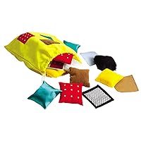 Educational Insights Sensory Squares, Textured Beanbags Squares, Toddler Sensory Toys, Preschool Kindergarten Classroom Must Haves, Set of 20 Beanbags, Ages 3+
