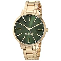 Nine West Women's Crystal Accented Bracelet Watch