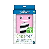 Dr. Brown's Gripebelt for Colic Relief,Heated Tummy Wrap,Baby Swaddling Belt for Gas Relief,Natural Relief for Upset Stomach in Babies and Toddlers,Pink Monster