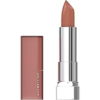 Color Sensational Lipstick, Lip Makeup, Matte Finish, Hydrating Lipstick, Nude, Pink, Red, Plum Lip Color, Raw Chocolate, 0.15 oz; (Packaging May Vary)