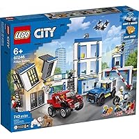 City Police Station 60246 Police Toy, Fun Building Set for Kids (743 Pieces)