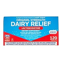Rite Aid Fast Acting Dairy Relief Lactase Enzyme – 120 Caplets | Lactase Enzyme Supplement | Lactose Intolerance Pills | Dairy Relief Pills | Digestive Enzyme Supplements | Digestive Enzymes