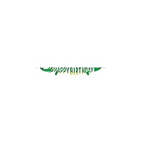 Creative Converting 350517 Alligator Birthday Party Happy Birthday Banner, 1 ct Bright Green, Blue, and Yellow, 72.5