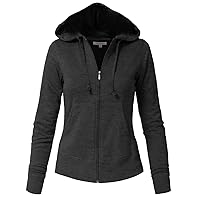 NE PEOPLE Womens Basic Zip Up Hoodie Jacket with Pockets S-3XL