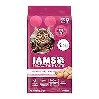IAMS Proactive Health Adult Urinary Tract Healthy Dry Cat Food with Chicken, 3.5 lb. Bag