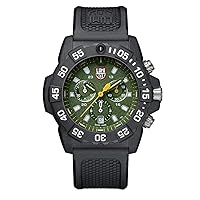 Luminox - Navy Seal XS.3597 - Mens Watch 45mm - Military Dive Watch in Black/Green Date Function Chronograph 200m Water Resistant - Mens Watches - Made in Switzerland