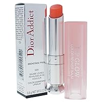 Christian Dior Addict Glow Color Awakening Lip Balm SPF 10, No. 004 Coral, 0.12 Ounce