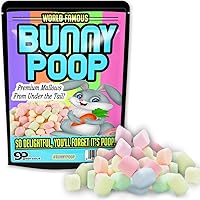 Bunny Poop Mallows Candy Gag Funny Easter Basket for Adults Stocking Stuffers Rabbit Poop Colorful Marshmallows for Teens Weird Pranks for Kids