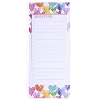 Graphique Magnetic Notepad - Love in Color Rainbow Hearts Grocery and Shopping List - Fun Decorative To-Do List - Perfect House Warming Gifts - 100 Tear off Sheets (4